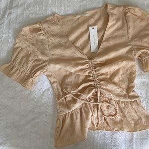 Short sleeve, light peasant top